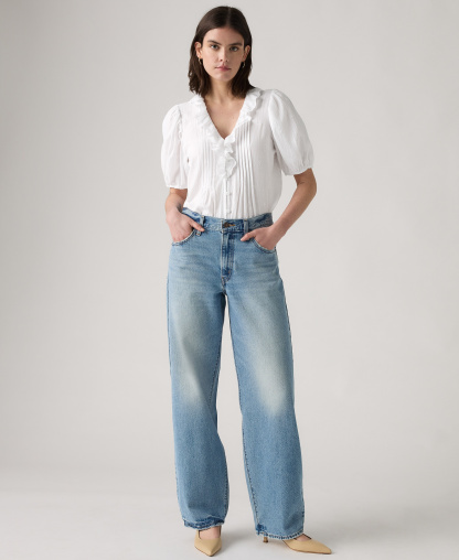 Levi's Premium Women's Mid-Rise Baggy Dad Jeans - Easy Days