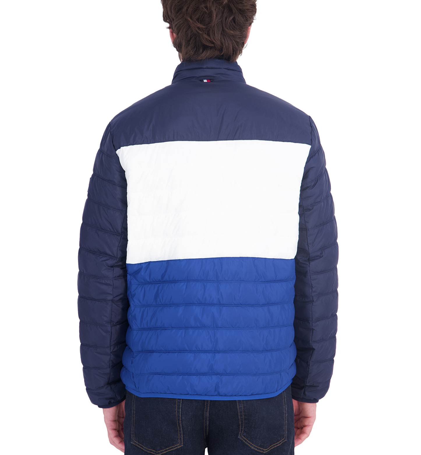 Tommy Hilfiger Men's Unhooded Packable Jacket - Royal Blue Combo