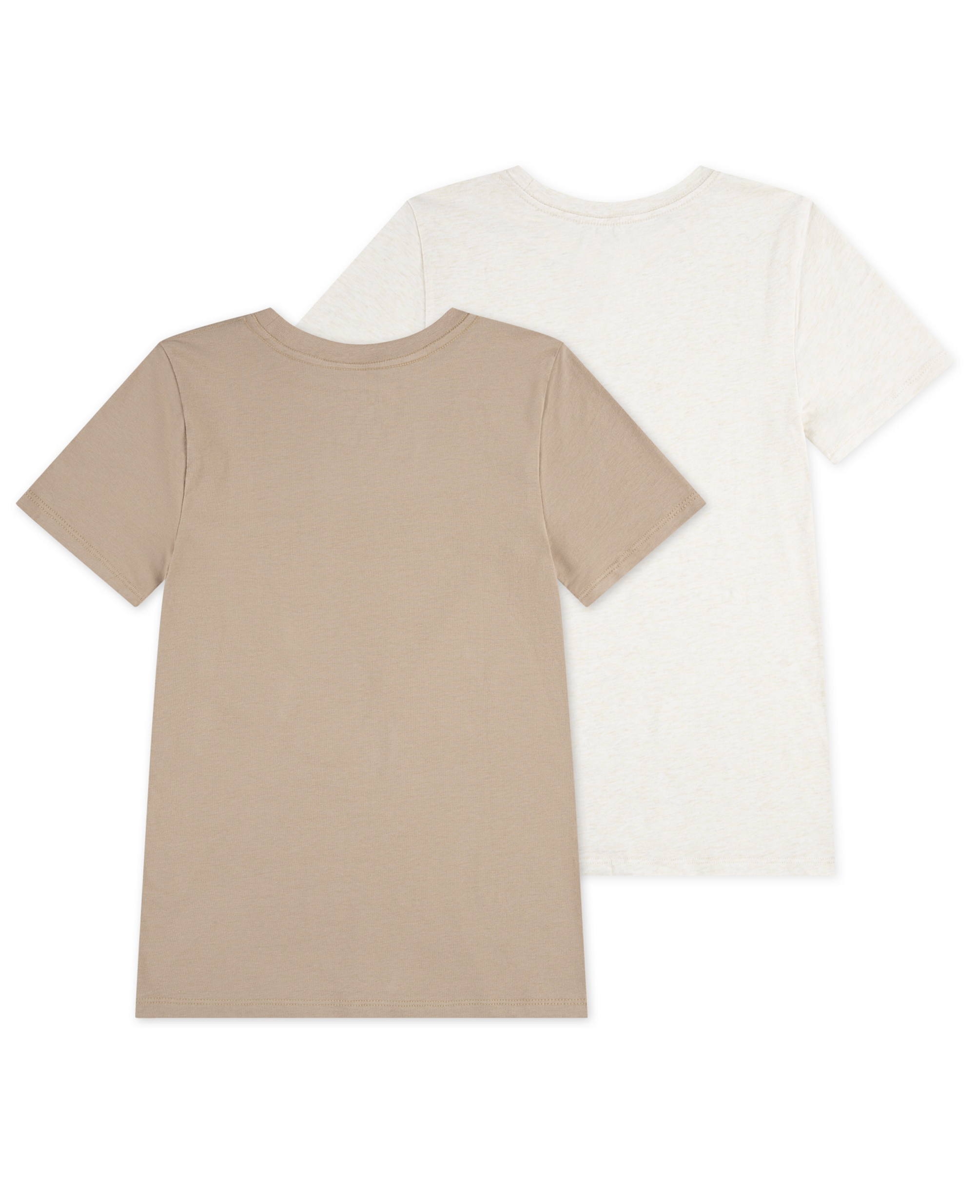 Jordan Boys' 8-20 Flight Base T-Shirt, 2-Pack - Hemp/White