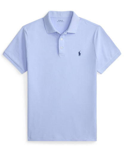 Polo Ralph Lauren Men's Classic-Fit Stretch Mesh Polo Shirt - Pebble Blue