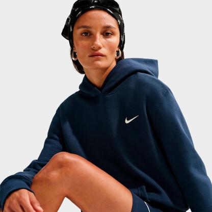 Women's Nithtke Studio Fleece Medium-Weight Pullover Hoodie - Midnight Navy/Sail