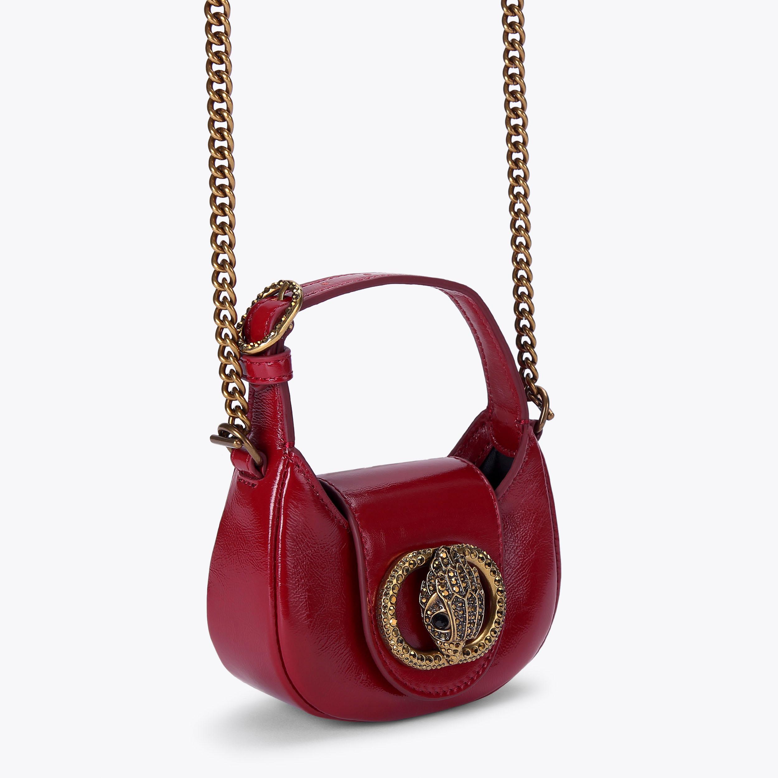Kurt Geiger London Micro Chelsea Hobo Bag - Red - view 3