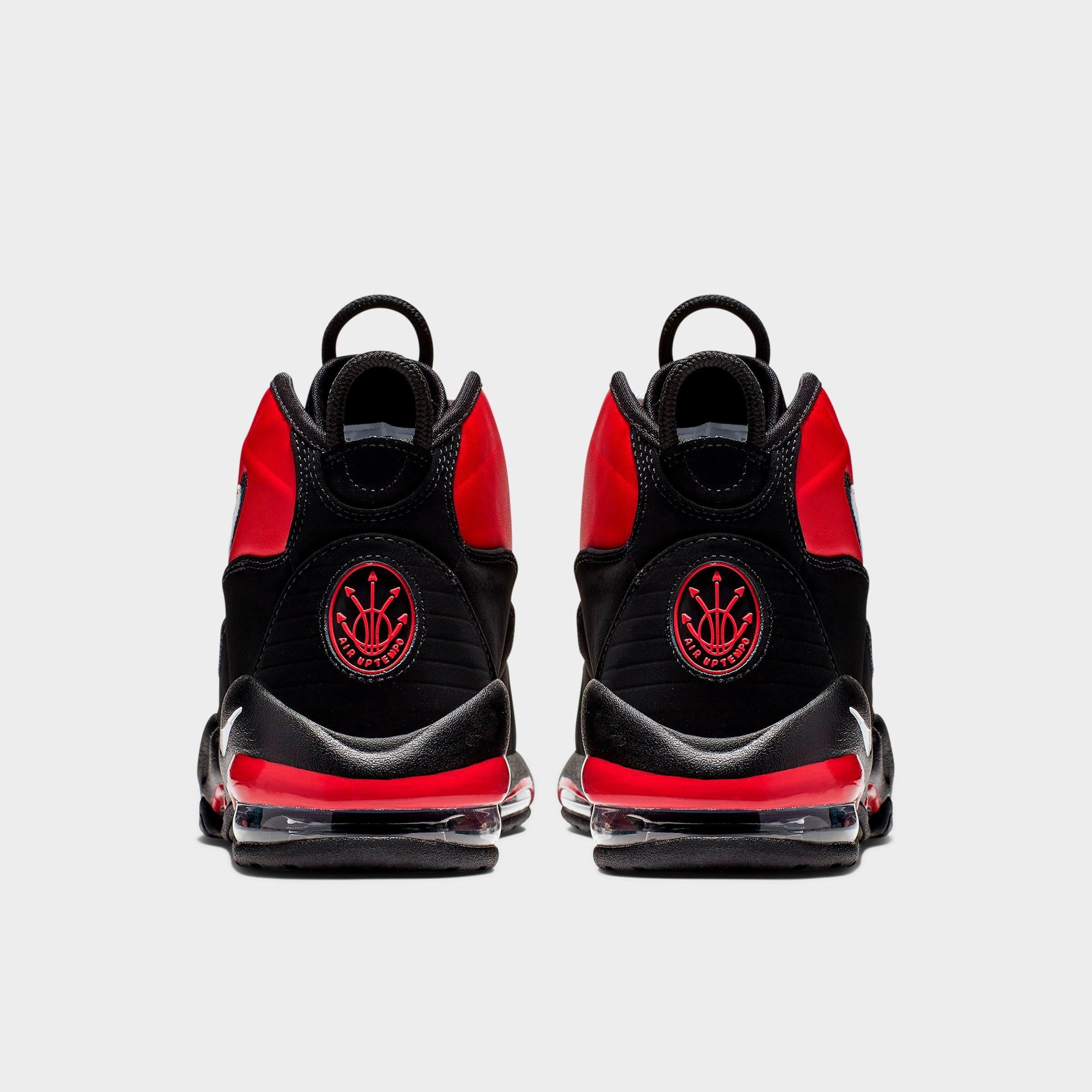 Men's Nithtke Air Max Uptempo '95 Basketball Shoes - Varsity Red/Black/White - Back view