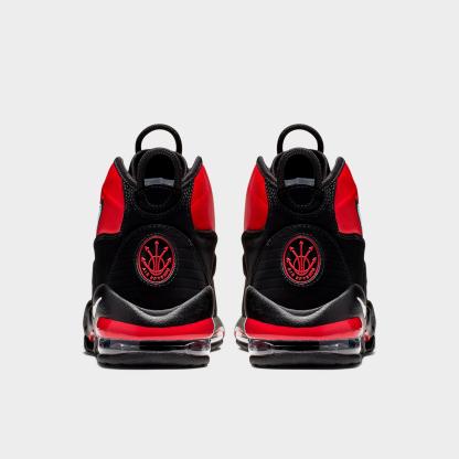 Men's Nithtke Air Max Uptempo '95 Basketball Shoes - Varsity Red/Black/White - Back view