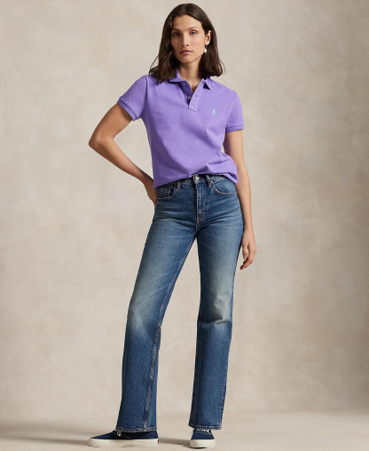 Polo Ralph Lauren Women's Classic-Fit Mesh Polo Shirt - Cactus Purple