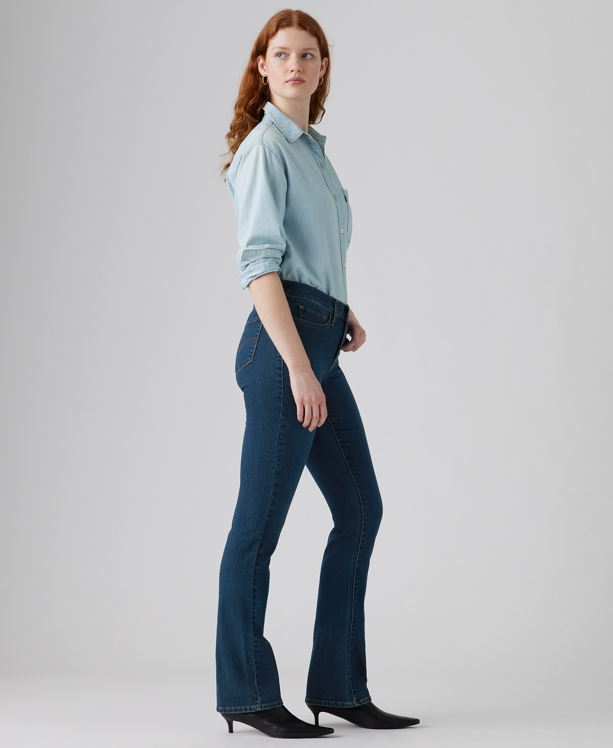 Levi's 315 Shaping Mid Rise Lightweight Bootcut Jeans - Eternal Indigo Drk Bright