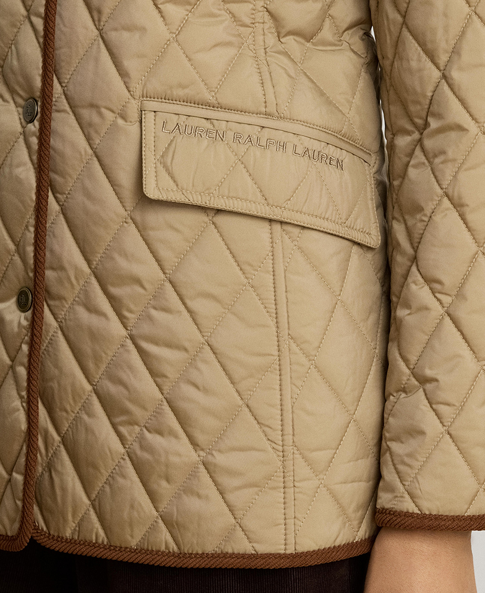 Lauren Ralph Lauren Women's Crested Quilted Jacket - Birth tan