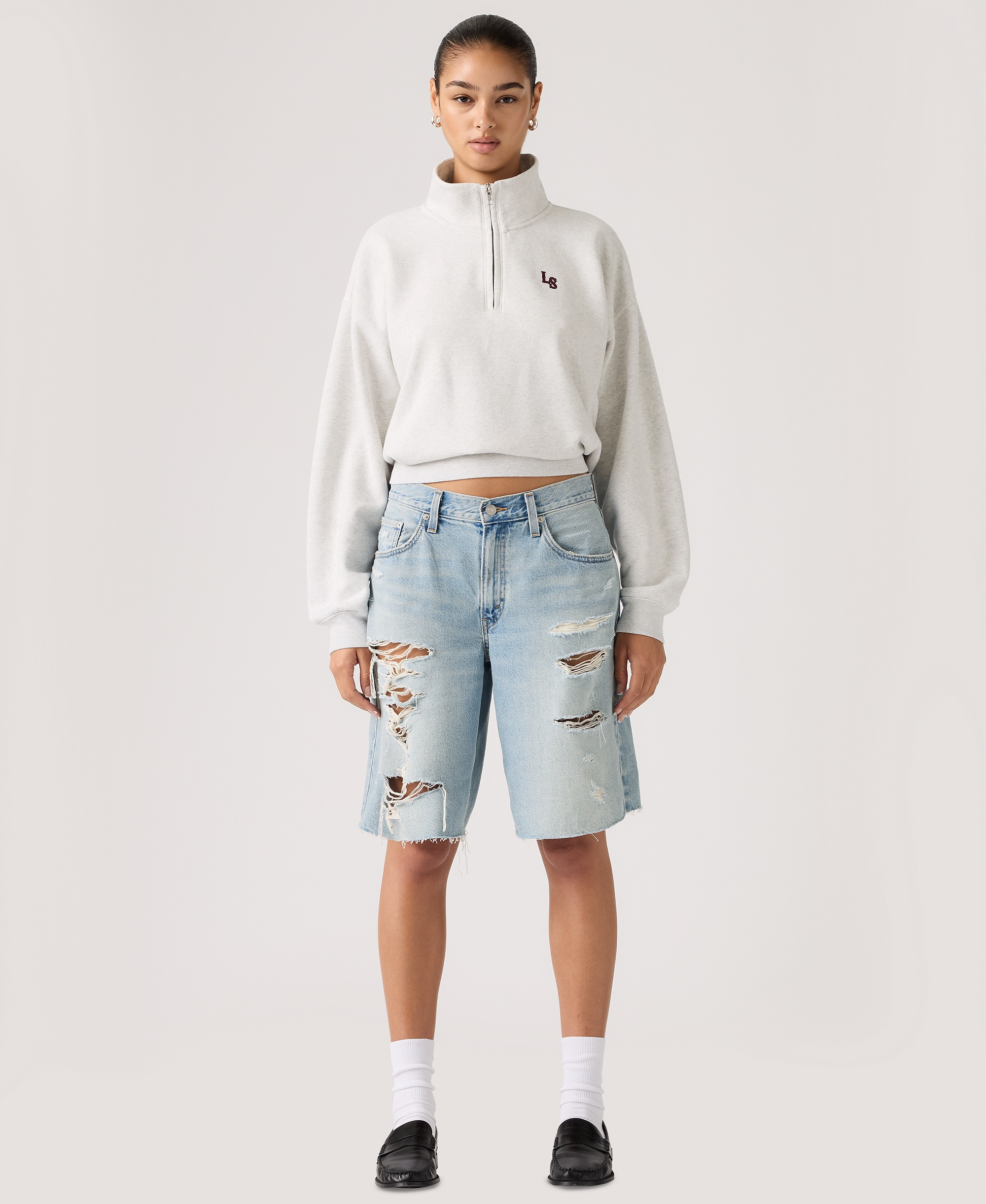 Levi's Premium Women's Baggy Dad Mid-Rise Jorts - Been There