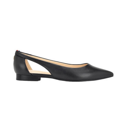 Tommy Hilfiger Women's Velahi Cutout Pointy Toe Flats - Black
