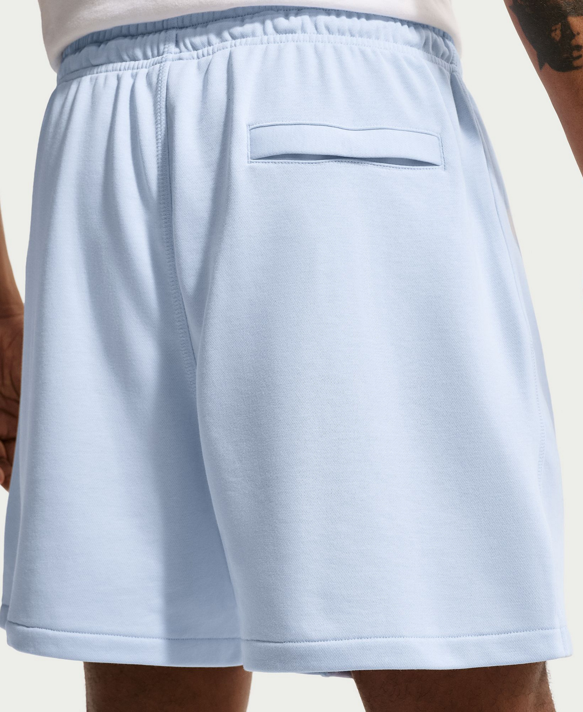 Nike Men's Club French Terry Flow Pull-On Shorts - Hydrogen Blue