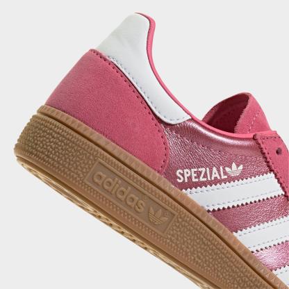 Big Kids' adidas Originals Handball Spezial Casual Shoes - Part 1 - Pink Fusion/White/Gum - Detail shot