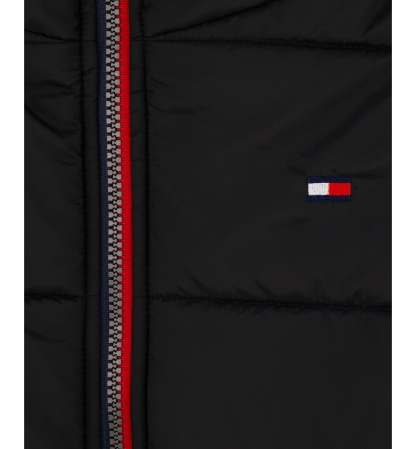 Tommy Hilfiger Boys' 8-20 Logo Puffer Jacket - Black