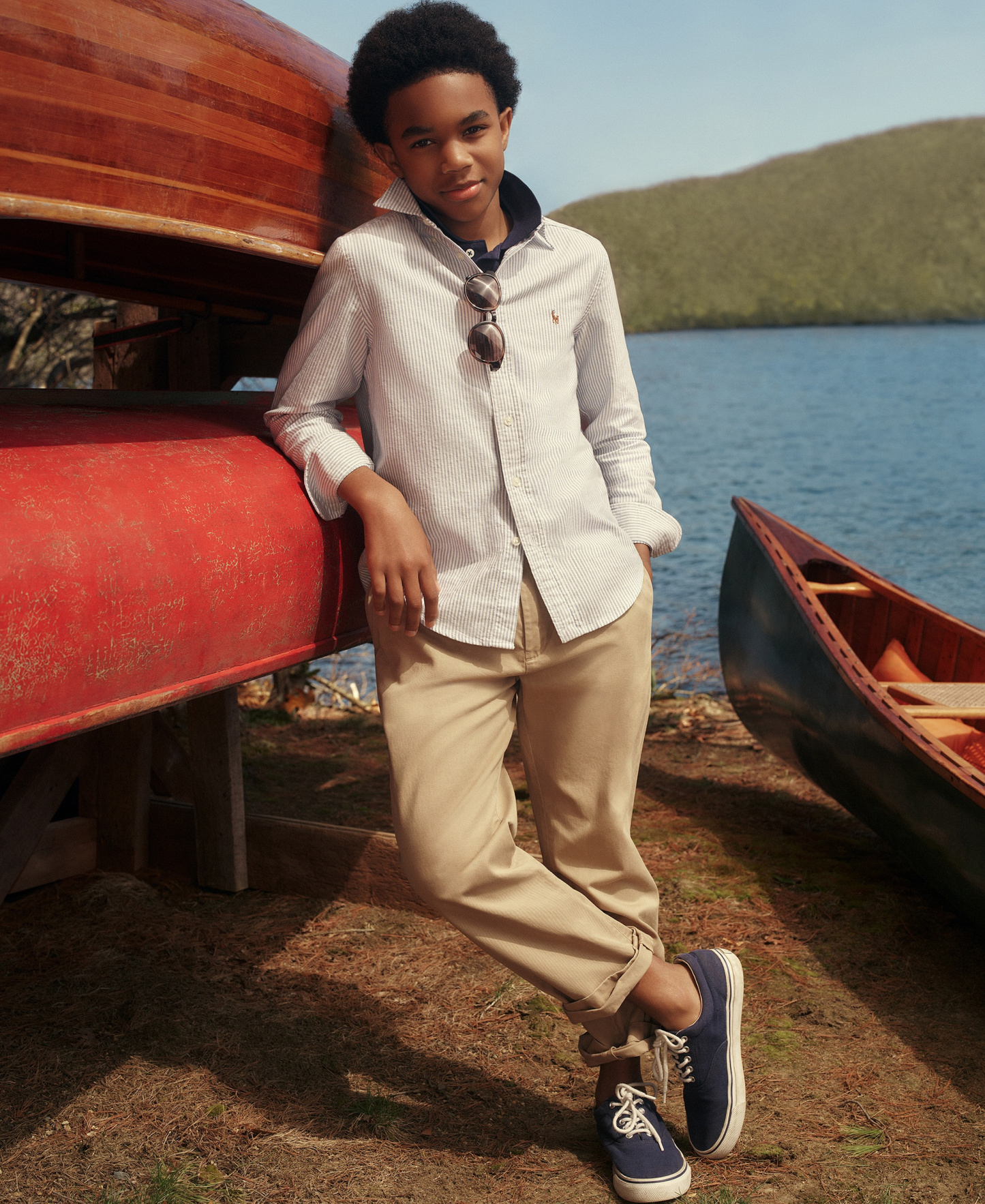 Polo Ralph Lauren 8-20 Boys' Embroidered Pony Logo Cotton Oxford Shirt - White