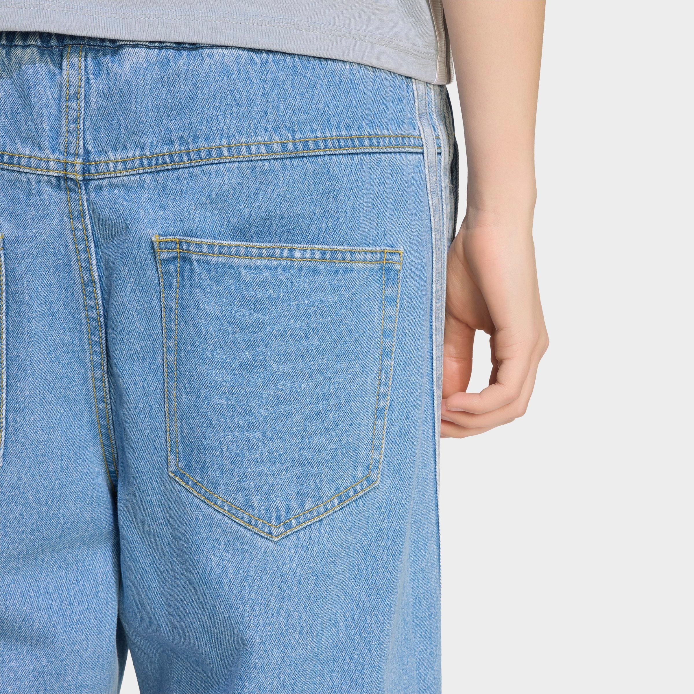 Women's adidas Originals Stadium Washed Loose Denim Pants - Crystal Sky