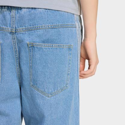 Women's adidas Originals Stadium Washed Loose Denim Pants - Crystal Sky