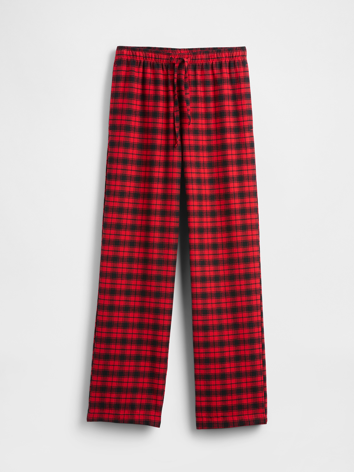 Adult Softest Flannel PJ Pants - Red plaid print