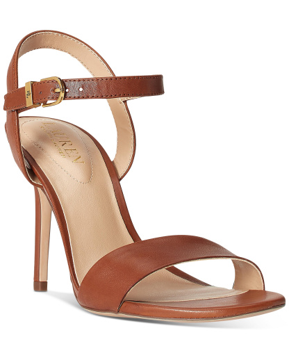 Lauren Ralph Lauren Women's Gwen Stiletto Sandals - Deep Saddle Tan