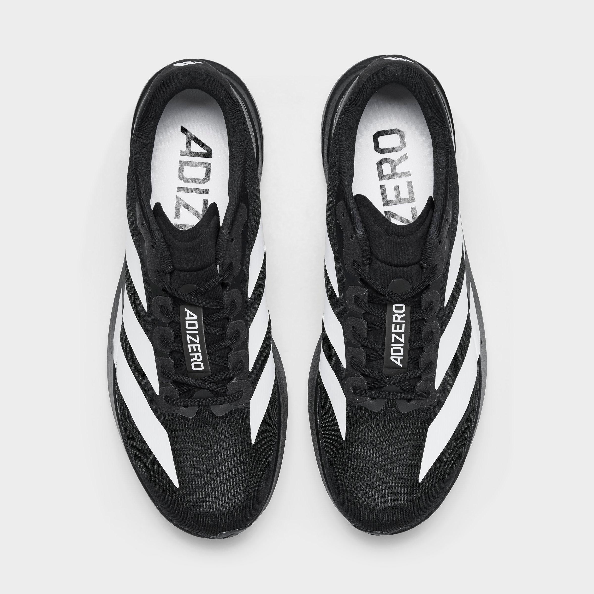 Men's adidas Adizero EVO SL Running Shoes - Part 2 - Black/White/Black - Top view