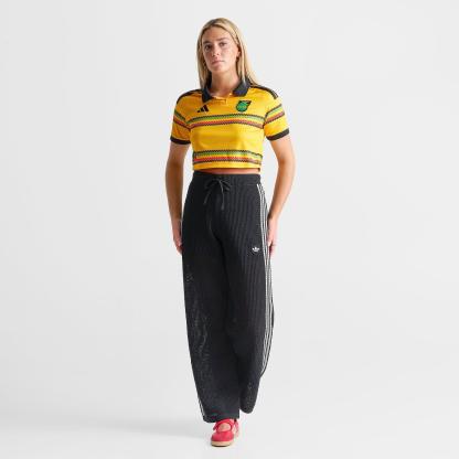 Women's adidas Originals Jamaica 26 x Bob Marley Home Cropped Jersey - Bold Gold