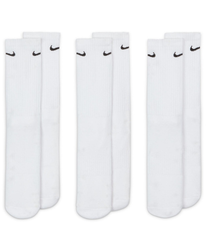 Nike Unisex Everyday Crew Socks, 3-Pack - White/Black