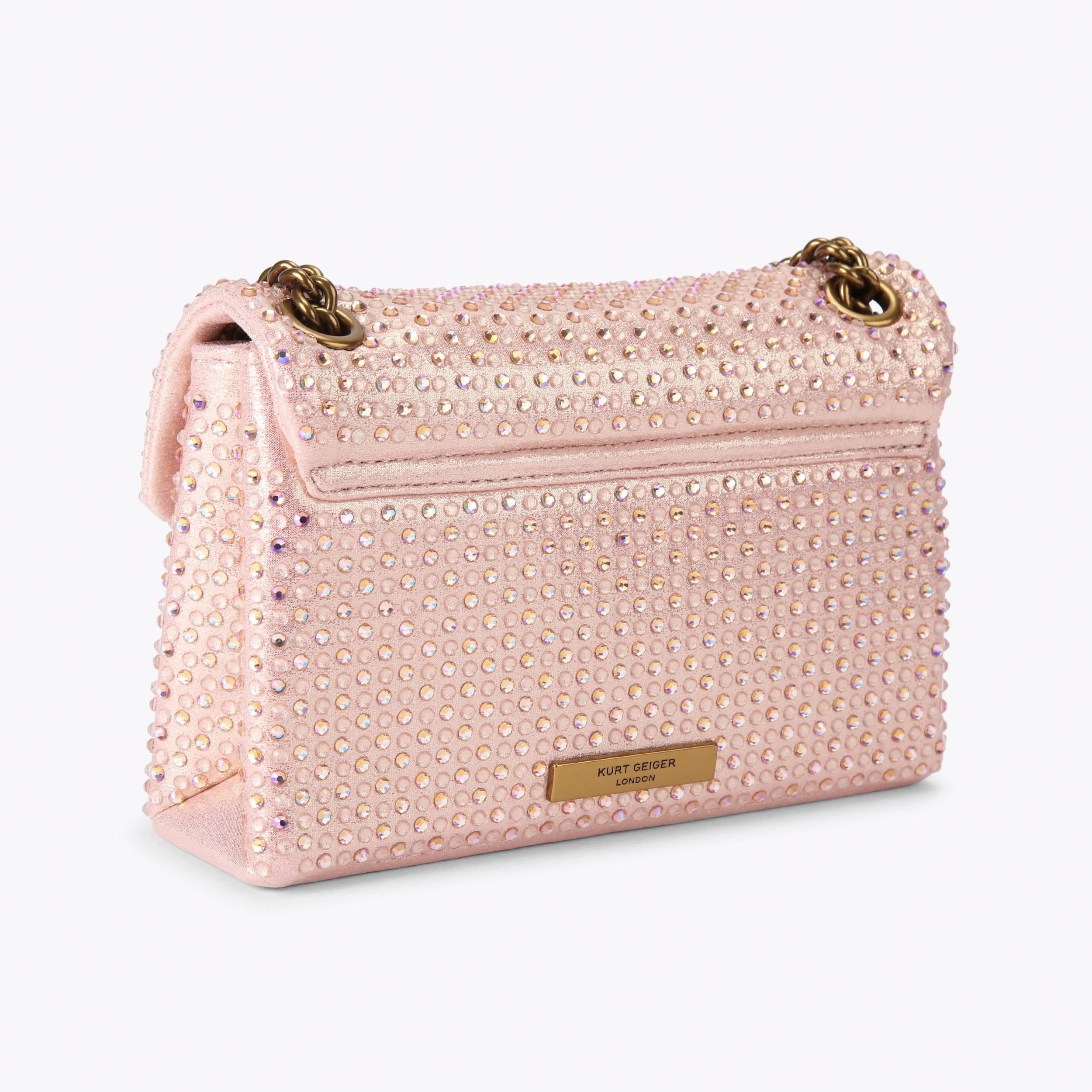 Kurt Geiger London Mini Fabric Kensington Bag - Pink - view 4