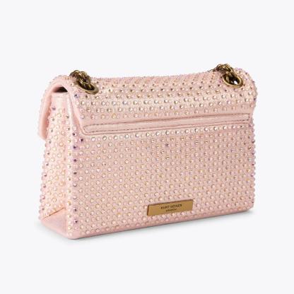 Kurt Geiger London Mini Fabric Kensington Bag - Pink - view 4