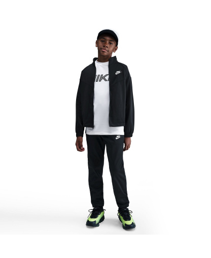 Nike Boys' and Girls' 7-20 Sportswear Dri-FIT Long-Sleeve Jacket and Pants, 2-Piece Set - Black