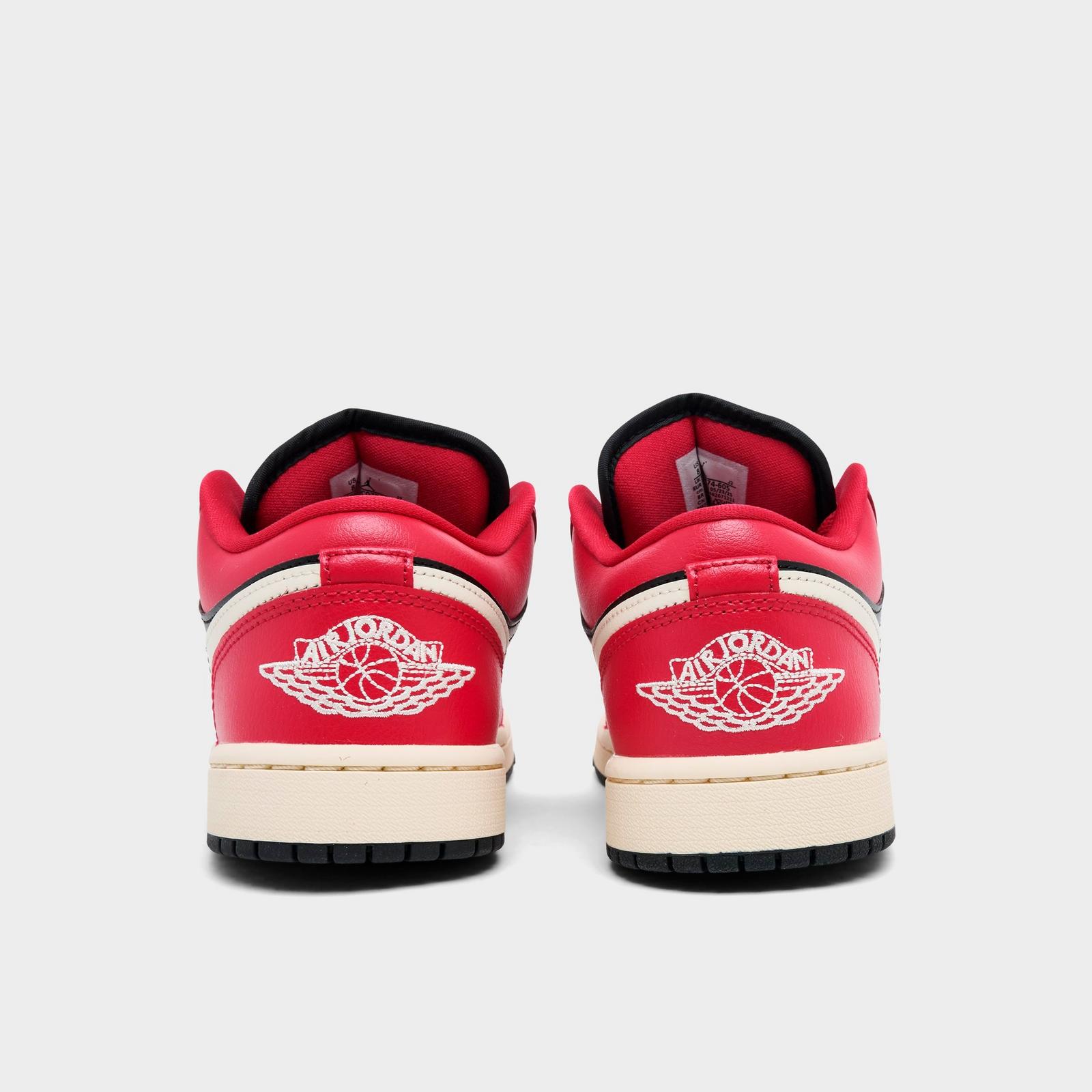 Women's Air Jordan Retro 1 Low Casual Shoes - Mystic Hibiscus/Black/Coconut Milk - view 4