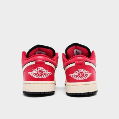 Women's Air Jordan Retro 1 Low Casual Shoes - Mystic Hibiscus/Black/Coconut Milk - view 4