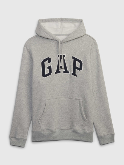 Adult VintageSoft Arch Logo Hoodie - heather grey