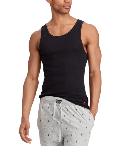 Polo Ralph Lauren Men's 3-Pack Classic-Fit Tank Tops - Polo Black