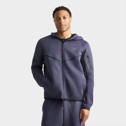 Men's Nithtke Tech Fleece Windrunner Graphic Full-Zip Hoodie - Gridiron/Black