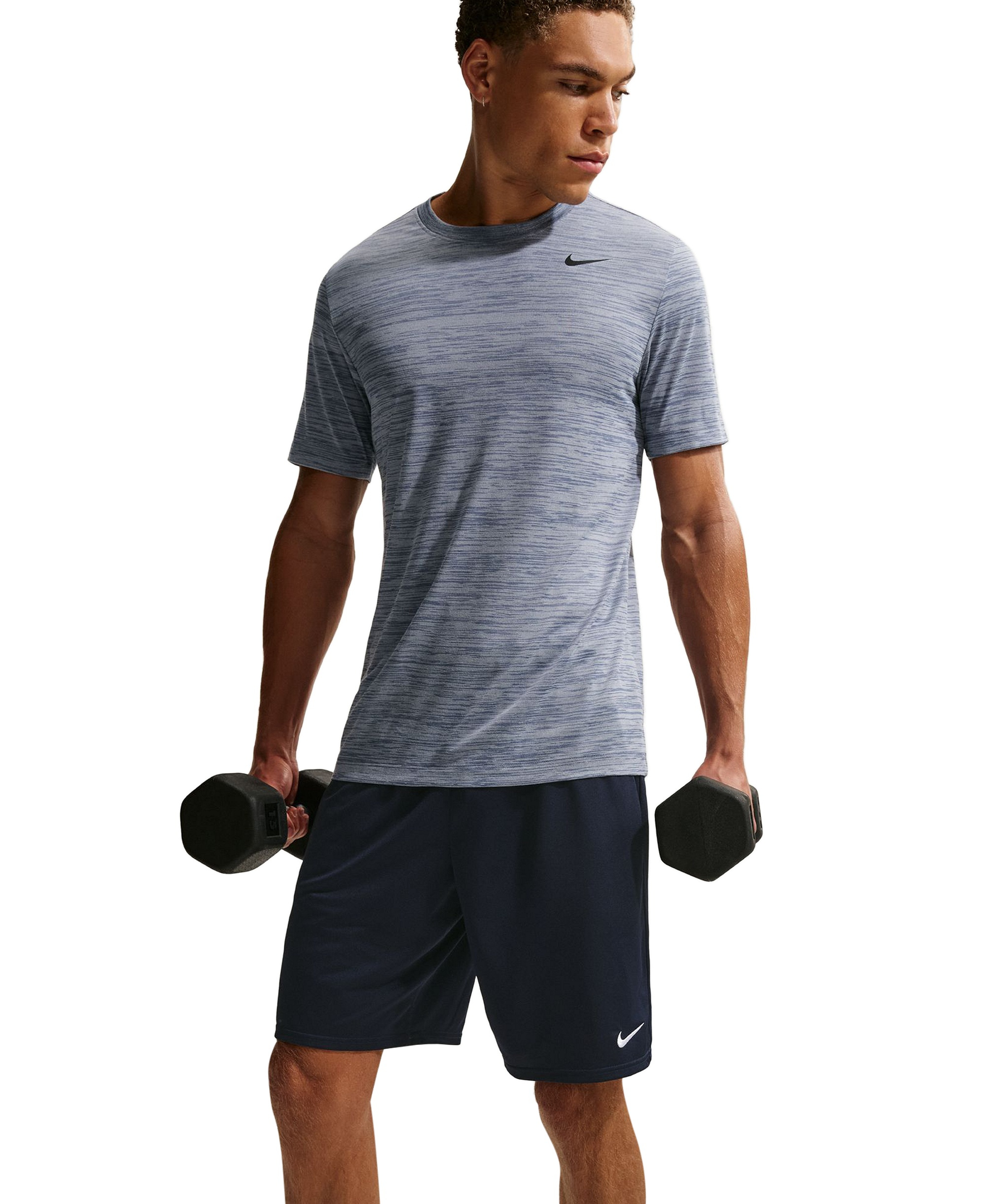 Nike Men's 9" Drawcord Training Shorts - Obsidian/White