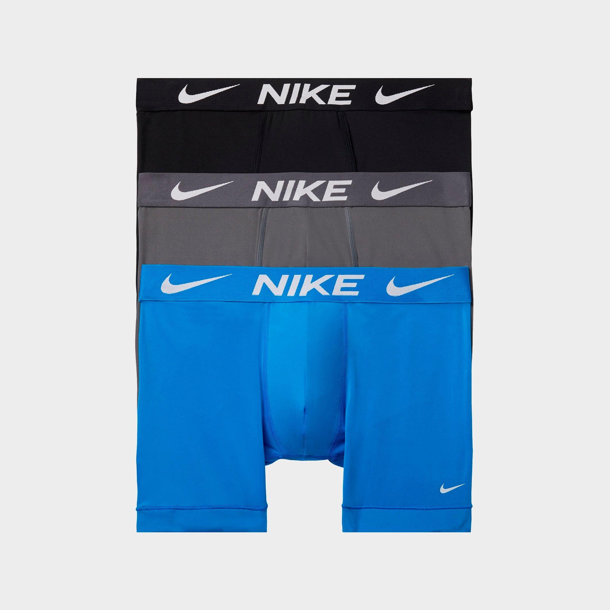 Men's Nithtke Dri-FIT Essential Micro Boxer Briefs (3-Pack) - Blue
