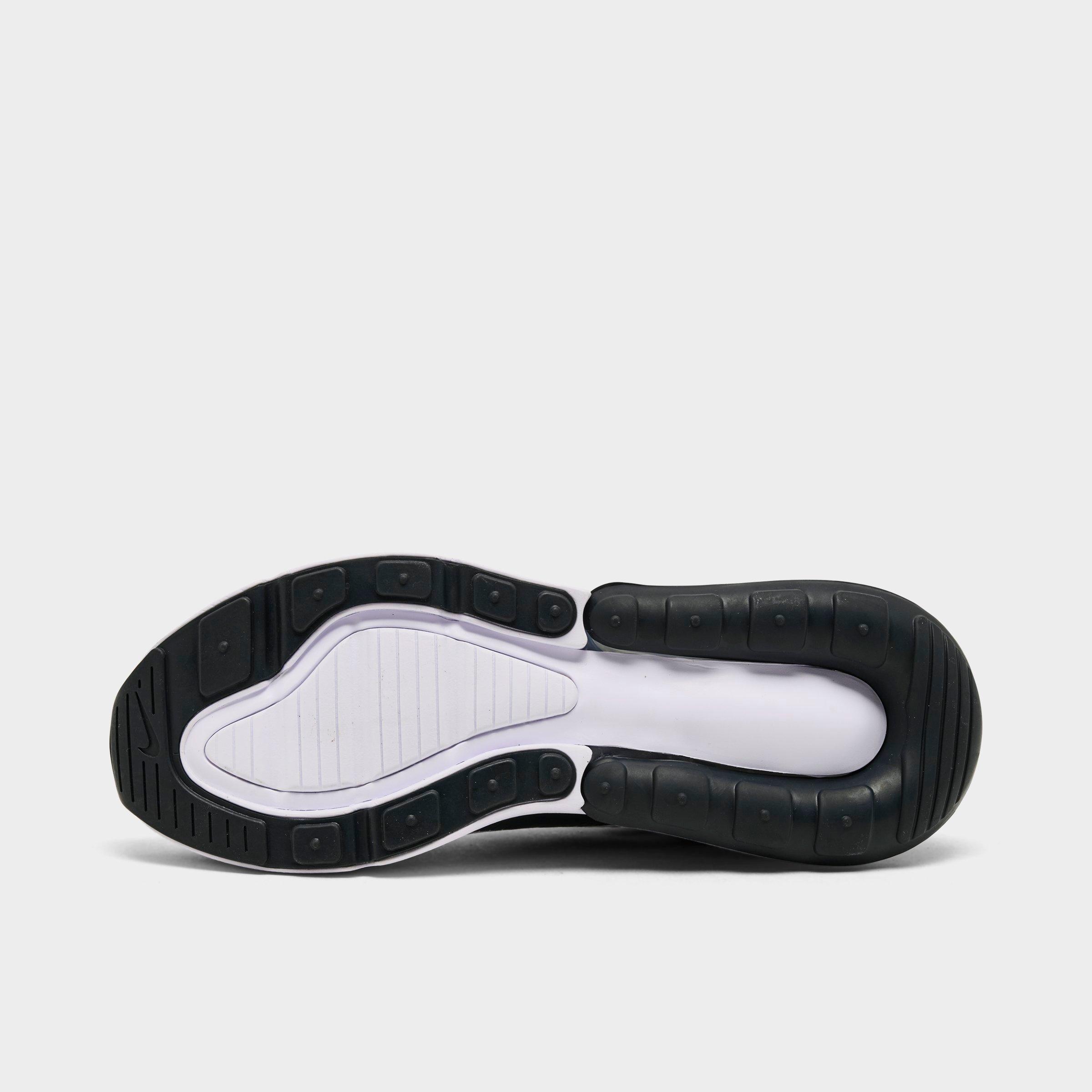 Women's Nithtke Air Max 270 Casual Shoes - Part 1 - White/Seaweed/Metallic Silver - Bottom view