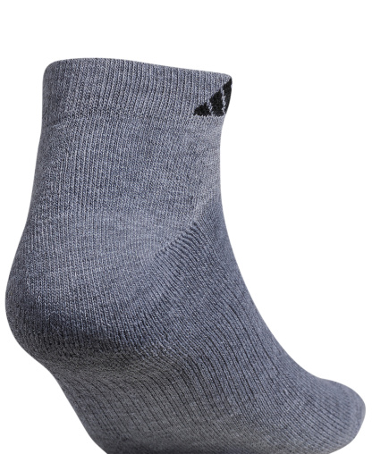 adidas Men's Cushioned Athletic 6-Pack Low Cut Socks - Medium Grey