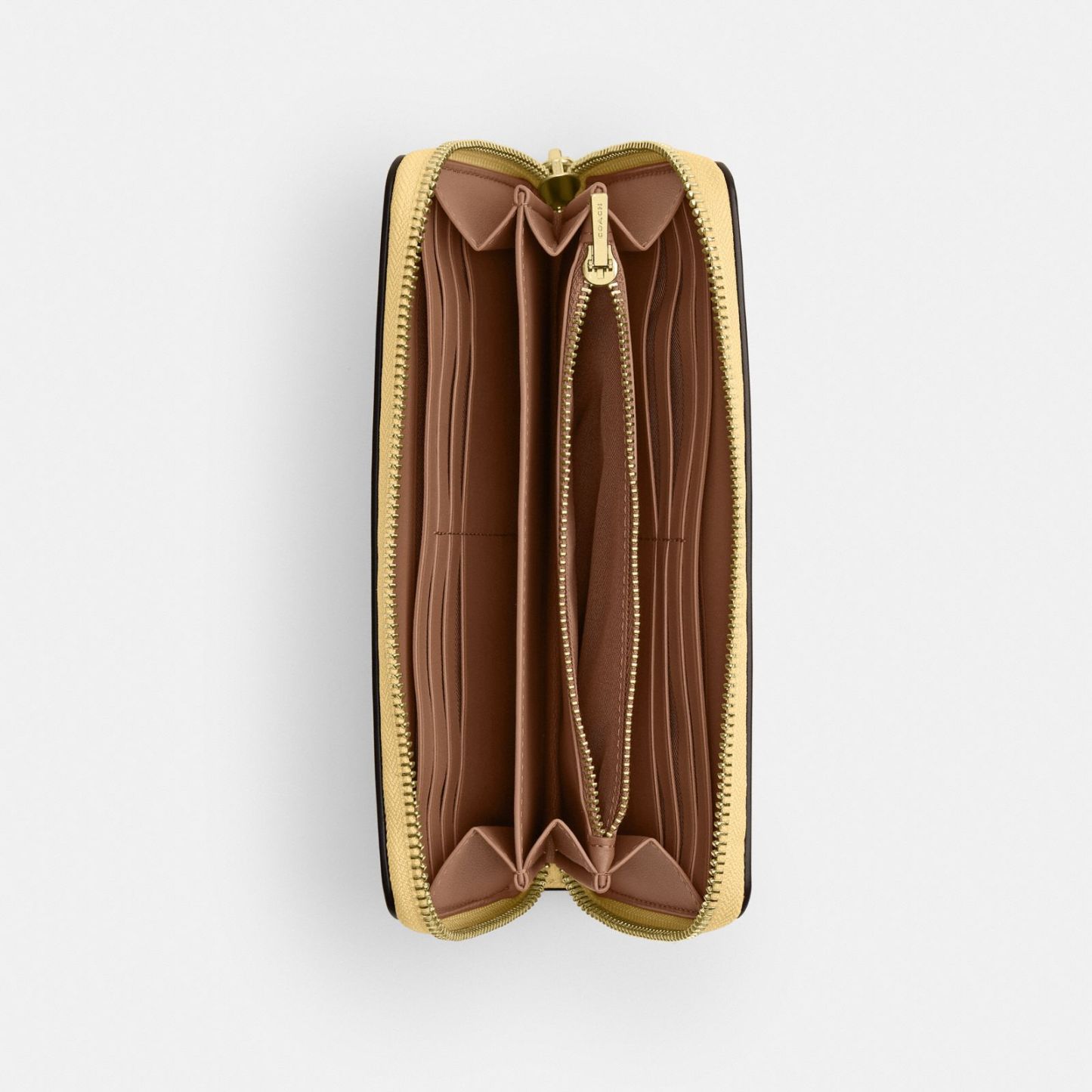 Long Zip Around Wallet - Gold/Vanilla - view 4