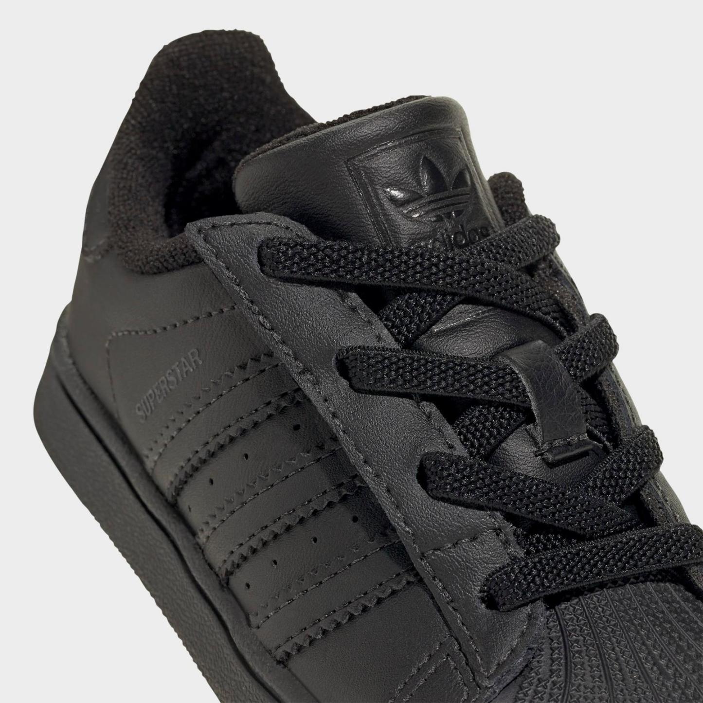 Kids' Toddler adidas Originals Superstar Casual Shoes - Black/Black/Black - view 3