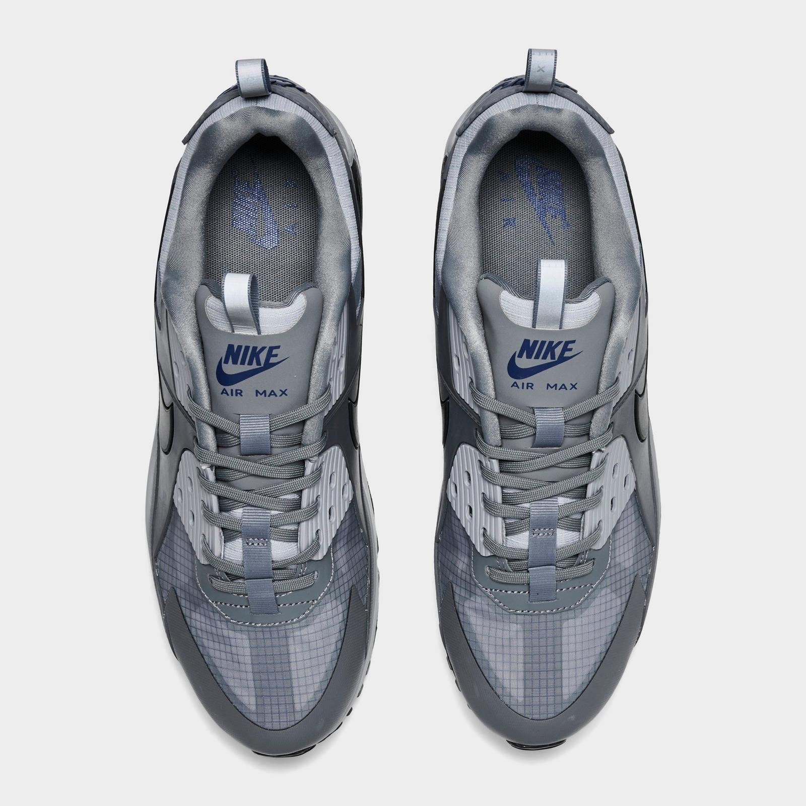 Men's Nike Air Max 90 Drift Casual Shoes - Cool Grey/Deep Royal Blue/Wolf Grey/Black