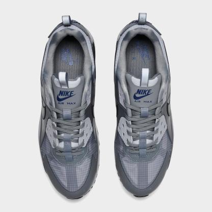 Men's Nike Air Max 90 Drift Casual Shoes - Cool Grey/Deep Royal Blue/Wolf Grey/Black