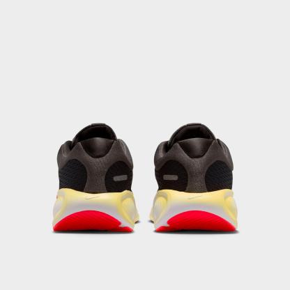 Big Kids' Nithtke Stellar Ride Running Shoes - Black/Medium Ash/Light Crimson/Bright Crimson - Back view