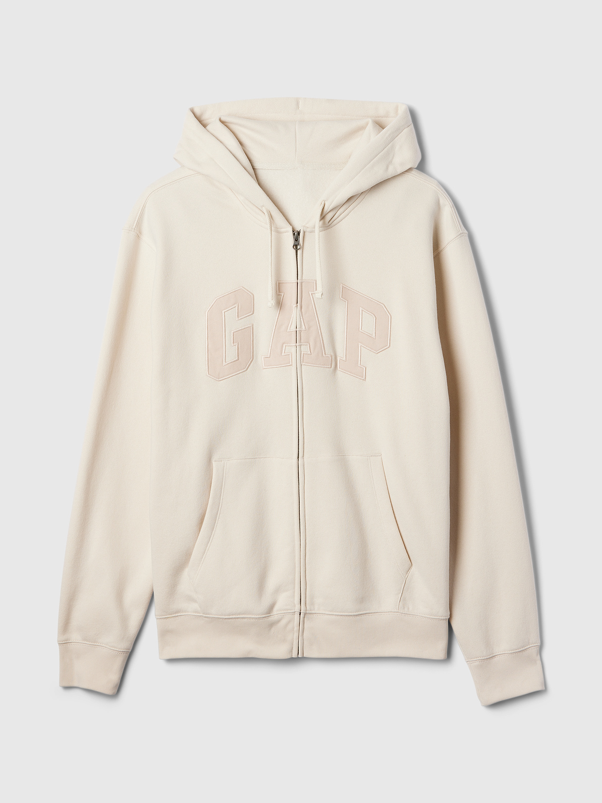 Adult VintageSoft Arch Logo Zip Hoodie - chino