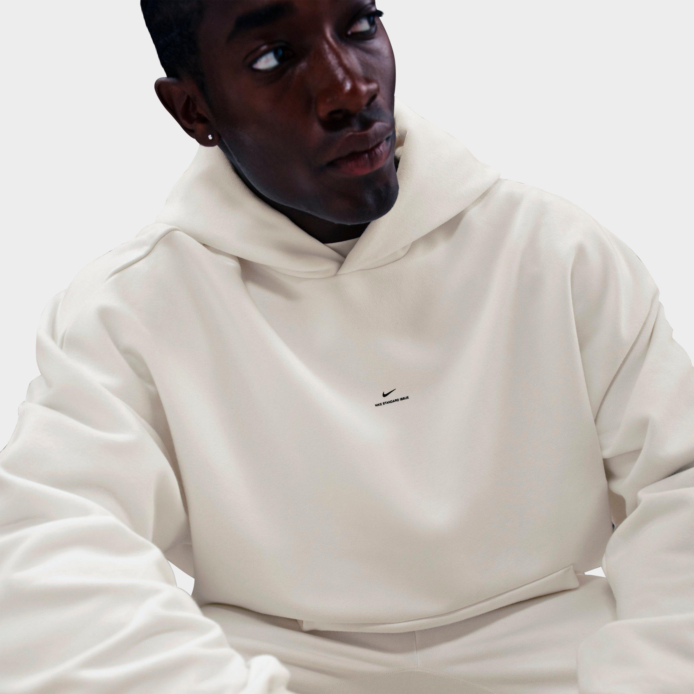 Men's Nithtke Standard Issue Therma-FIT Brushed Basketball Pullover Hoodie - Sail/Black