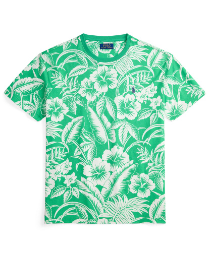 Polo Ralph Lauren Men's Classic-Fit Tropical Jersey T-Shirt - Sweethrt Floral/Biscay Green