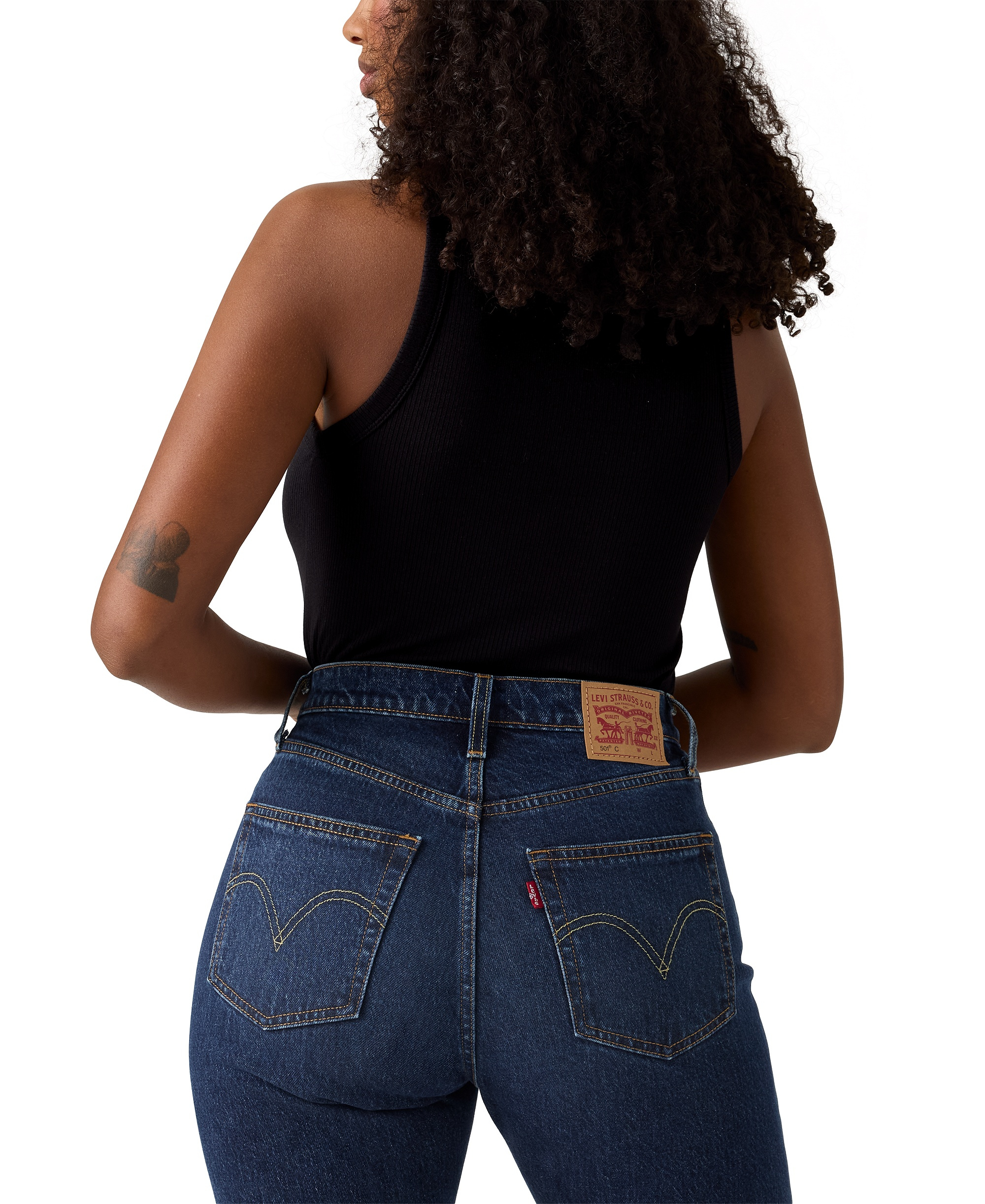 Levi's Women's 501 Curve High-Rise Straight-Leg Jeans - Mild Salsa
