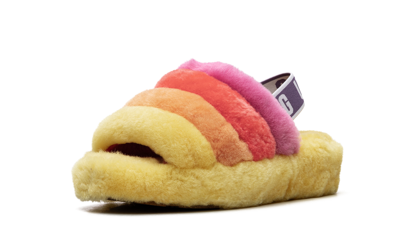Fluff Yeah Slide WMNS "Rainbow Yellow" 1097169 PRYW - view 4
