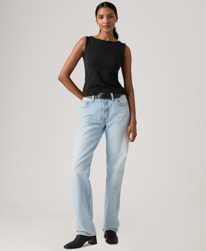Levi's Premium Women's 501 90's Mid-Rise Straight-Fit Jeans 30" - Office Refresh
