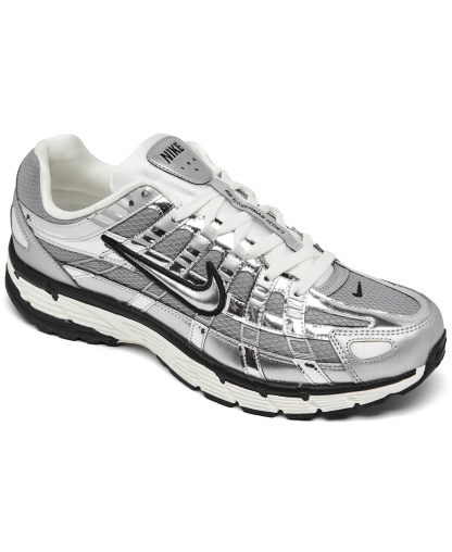 Nike Men's P-6000 Casual Sneakers from Finish Line - Metallic Silver, White