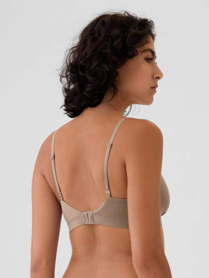 SecondSkin Crossover Bralette - Plymouth rock brown