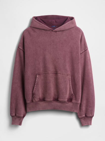Adult Heavyweight Oversized Hoodie - DARK MAROON